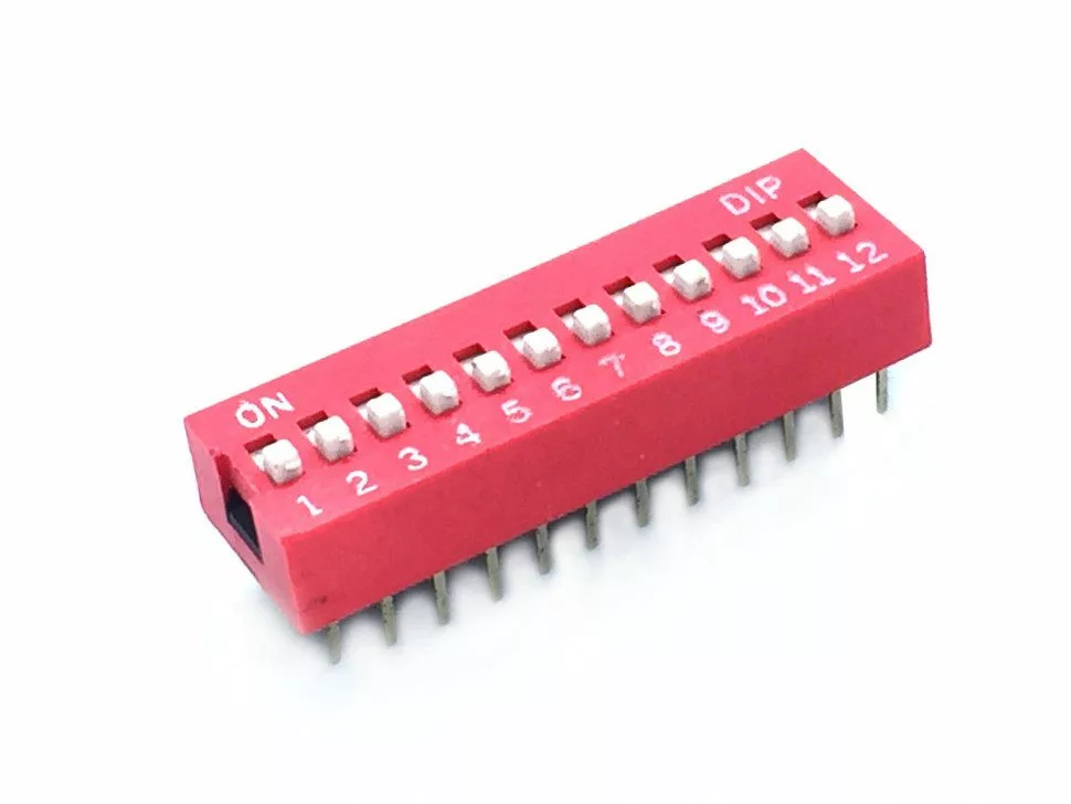 Interrupteur DIP Switch 12Pin 2,54 mm DIDACTICO TUNISIE