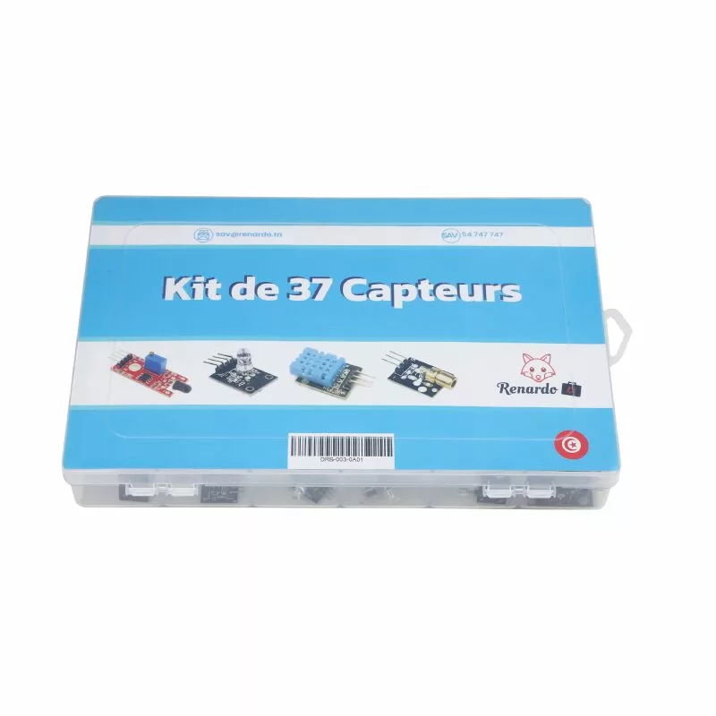 Kit Arduino de 37 capteurs Renardo: guide inclus DIDACTICO TUNISIE