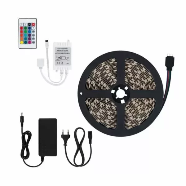 Kit ruban à LED 12V 5 Mètres RGB Avec commande 44 clés DIDACTICO TUNISIE