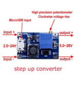 Module d’alim élévateur MT3608 2A Micro USB Vin:2-24VDC/5-28VDC DIDACTICO TUNISIE