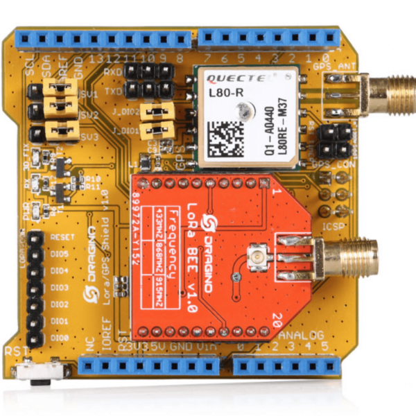 Module Shield Dragino LoRa/GPS pour Arduino Uno 868 MHz DIDACTICO TUNISIE