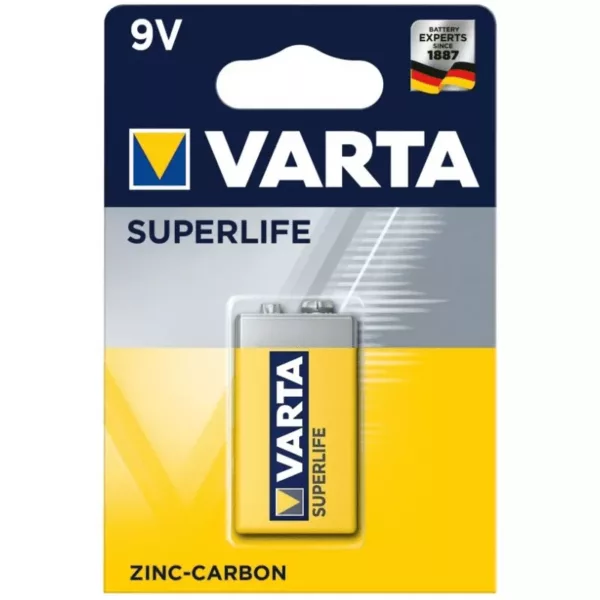 Pile 9V VARTA ZINC DIDACTICO TUNISIE