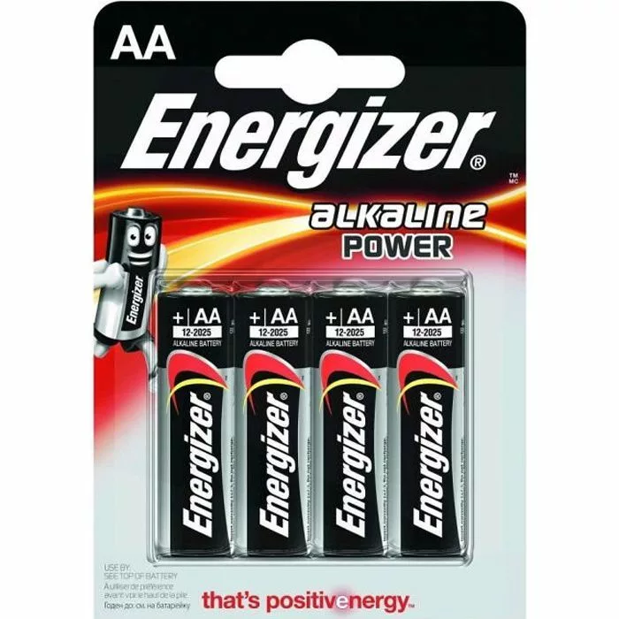 Pile AA Energizer Alcaline LR06 4PK DIDACTICO TUNISIE