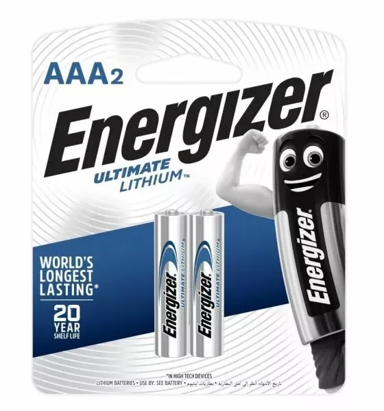 Pile AAA Energizer Lithium 2Pk DIDACTICO TUNISIE