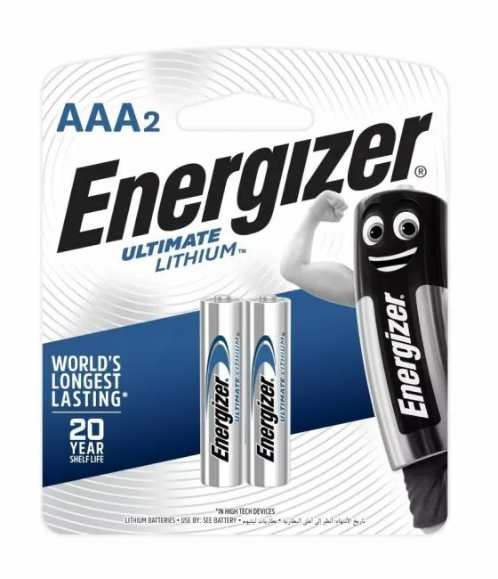 Pile AAA Energizer Lithium 2Pk DIDACTICO TUNISIE