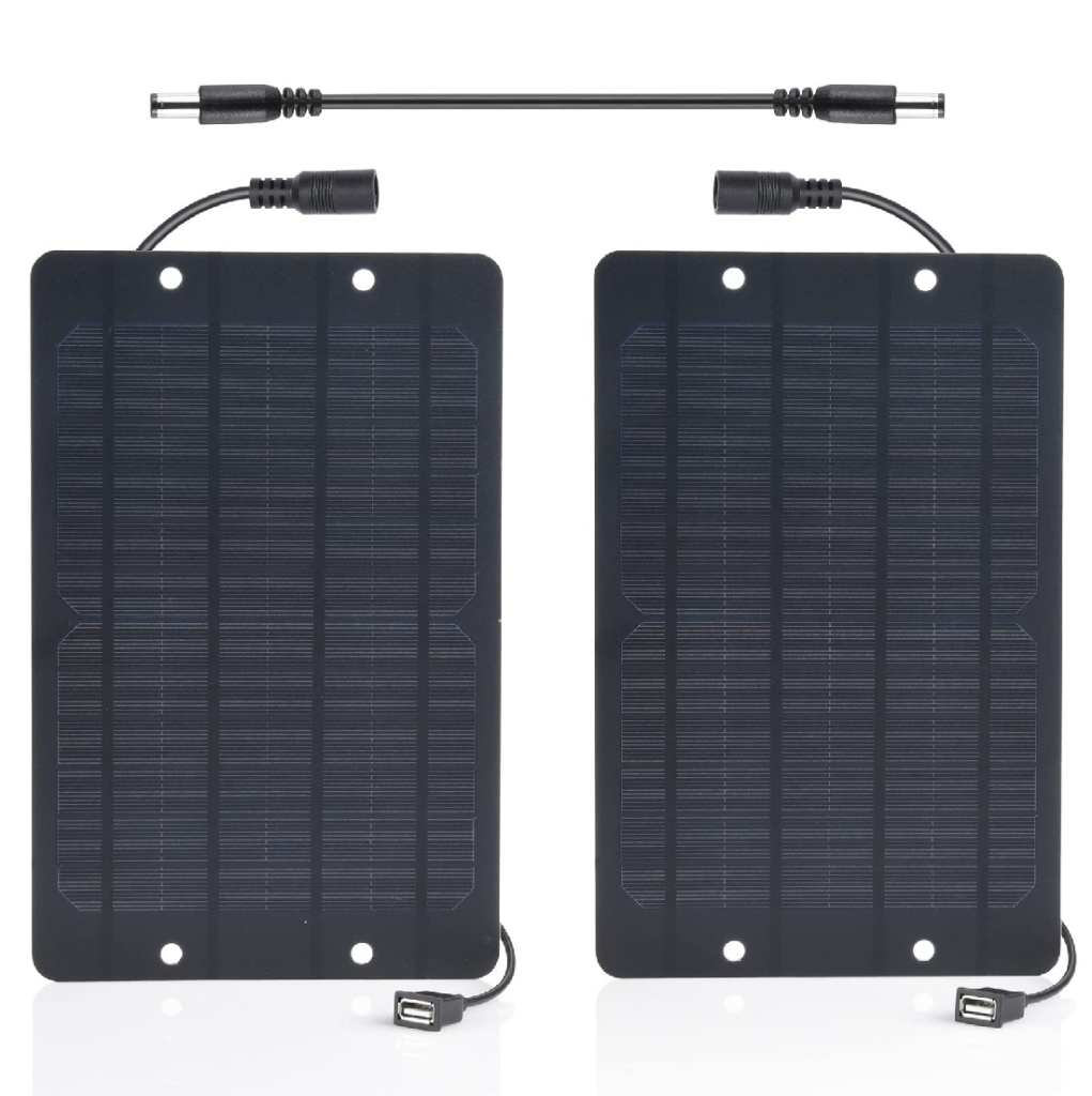 Pack chargeur de 2 Panneaux solaire 6W 5V pour camping DIDACTICO TUNISIE