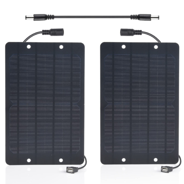 Pack chargeur de 2 Panneaux solaire 6W 5V pour camping DIDACTICO TUNISIE