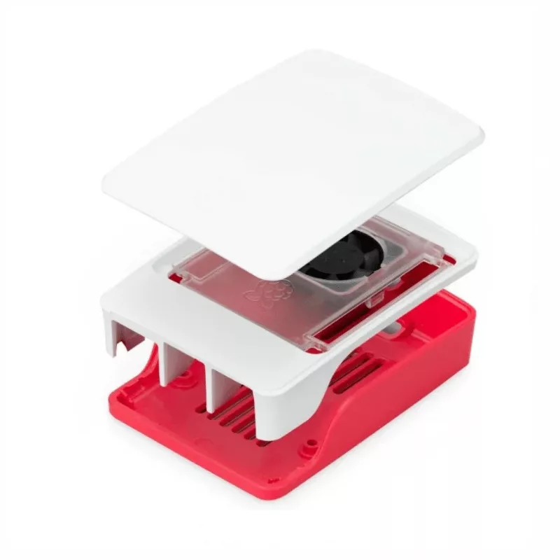 Boitier Rouge et Blanc pour Raspberry Pi5 Officiel original DIDACTICO TUNISIE