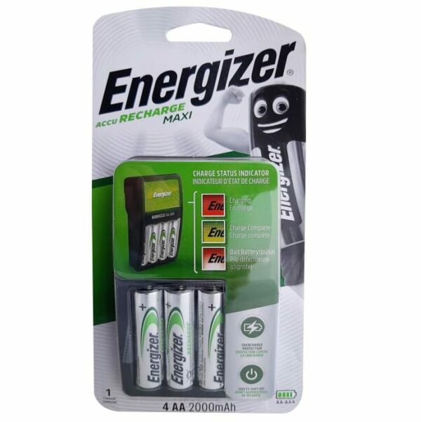 Chargeur ENERGIZER MAXI +4AA 2000mAh