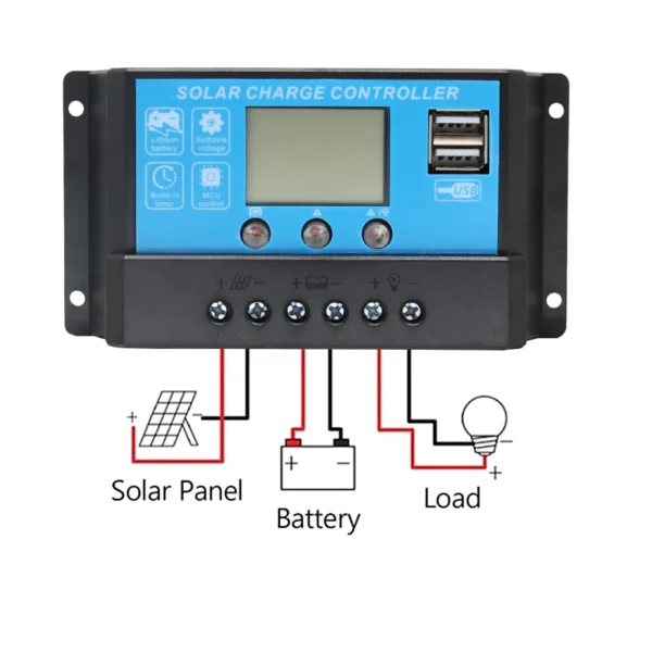 Second image of Contrôleur de charge PWM 12V/24V 30A