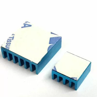 Second image of Radiateur en aluminium bleu pour Raspberry PI3