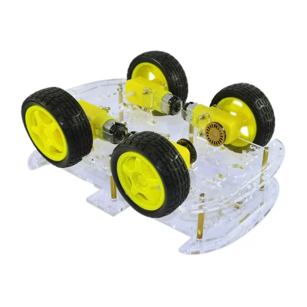 Second image of Kit chassis Robot à 4 roues transparent