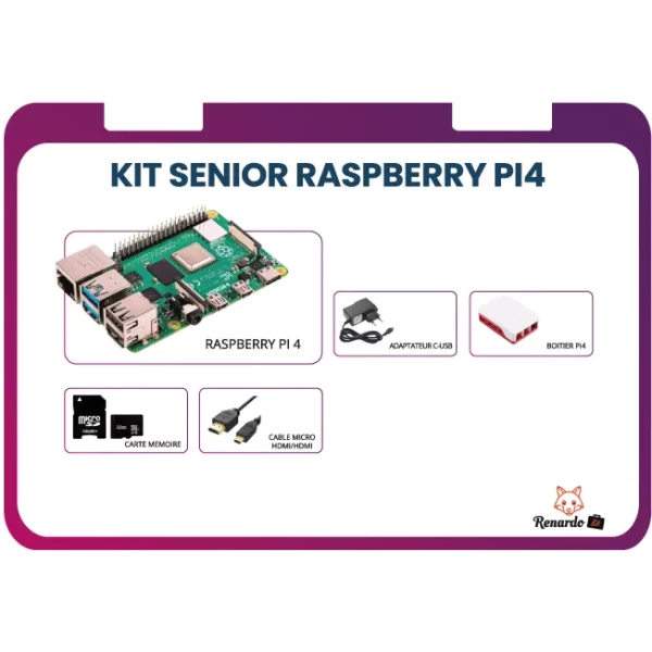Second image of Kit senior Raspberry PI4 2Go - 5 articles