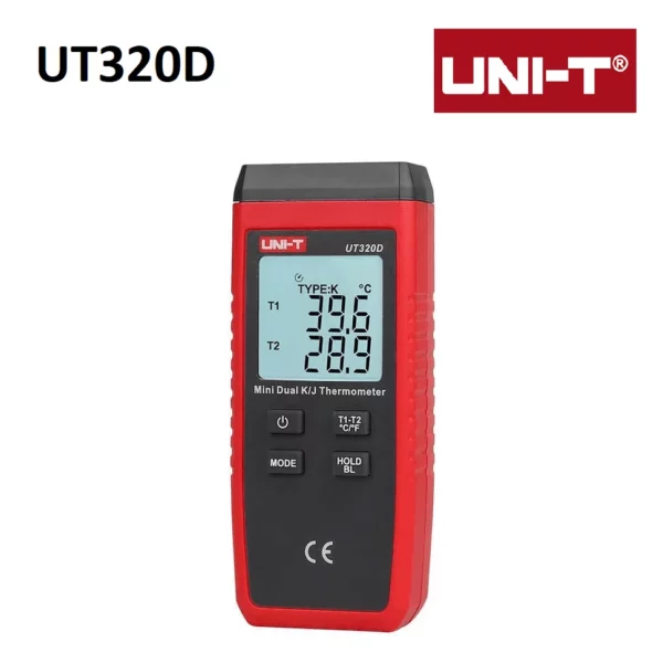 Thermomètre à contact  UT320D Type J et K