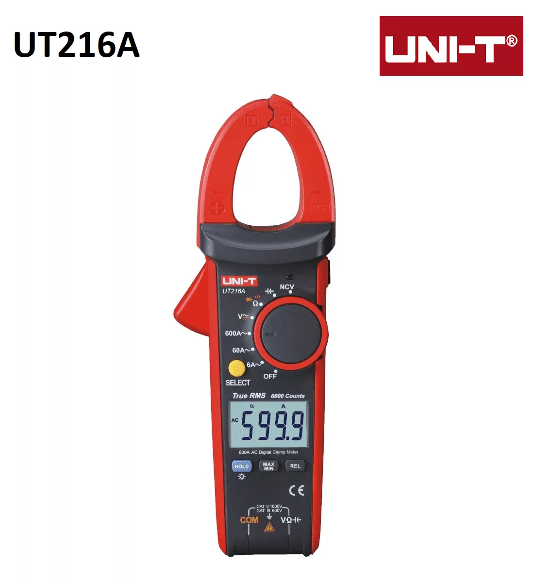 Pince ampérométrique UT216A TRMS 600A