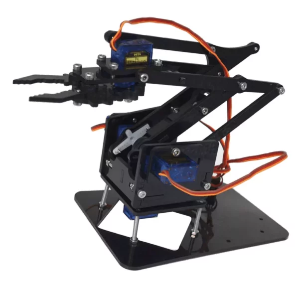 Kit de bras robotique Arduino 4DOF Noir avec 4 servos