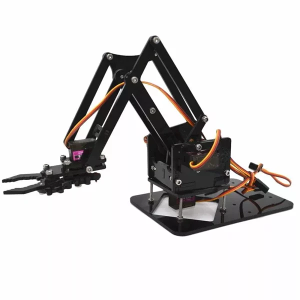 Second image of Kit de bras robotique Arduino 4DOF Noir avec 4 servos