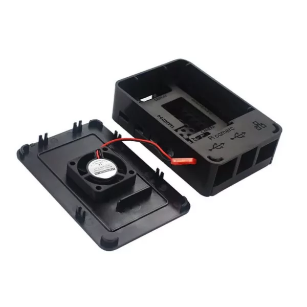 Second image of Boîtier Raspberry Pi 4 en ABS noir