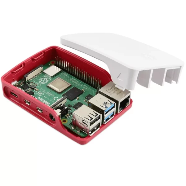 Boitier Rouge et blanc pour raspberry Pi3