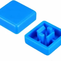 Bouton Carree Bleu Pour Bouton Poussoir Noir 12x12x7mm