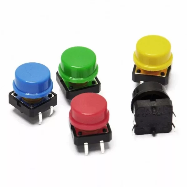 Second image of Bouton Poussoir Tactile 12 X 12 Avec support Capot