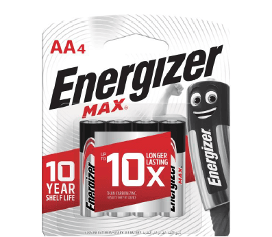 Pile Max AA Energizer Alcaline BP4