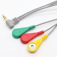 Cable capteur 3 fils électrodes ECG/EKG/EMG DIDACTICO TUNISIE