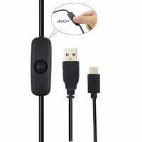 Cable USB vers Type C 5V 3A avec interrupteur ON/OFF Pi4 DIDACTICO TUNISIE