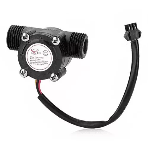 Capteur de débit d'eau YF-S201 noir 5-24V G1/2