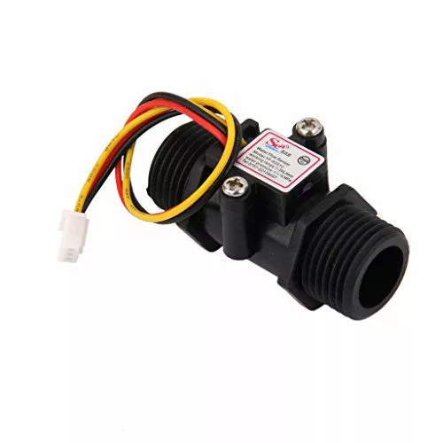 Capteur de débit d'eau YF-S201C Noir - G1/2 1-30L/min 5-15V