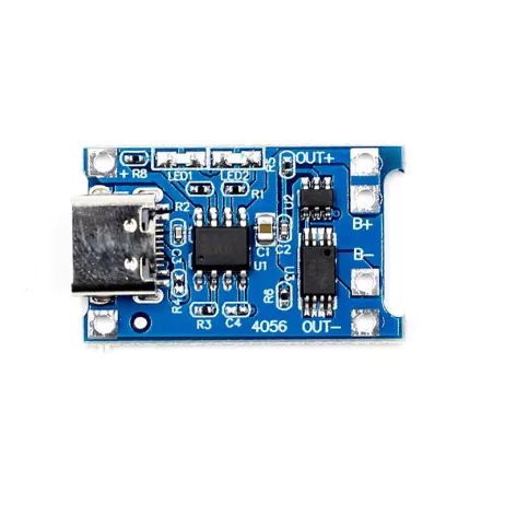 Second image of Carte de charge de batterie Li-Ion TP4056 1A Type C