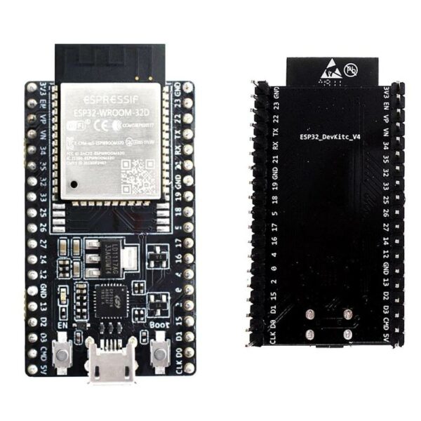 Carte de développement  WIFI + Bluetooth, DevkitC ESP32-V4 WROOM-32D CP2102