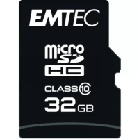 Carte mémoire micro SD 32 GB avec adap EMTEC DIDACTICO TUNISIE