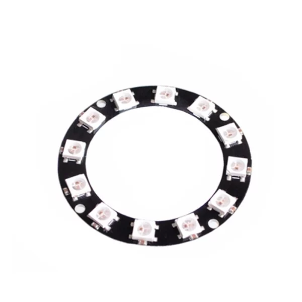 Second image of Carte Rond 12 x LED SMD RVB 5050 - 12 bits WS2812