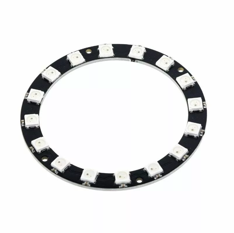 Carte Rond 16 x LED SMD RVB 5050 - 16 bits WS2812