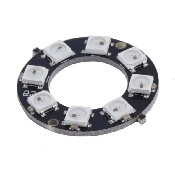 Carte Rond 8 x LED SMD RVB 5050 - 8 bits WS2812