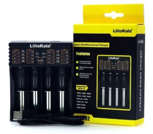 chargeur quadriple batterie 18650 Lii-402 DIDACTICO TUNISIE