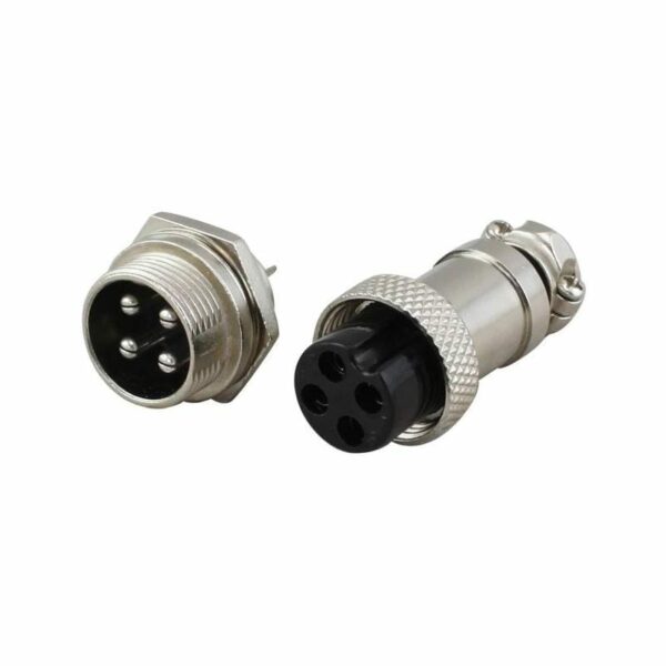 Connecteur Aviation GX16 4Pin Male+Femelle