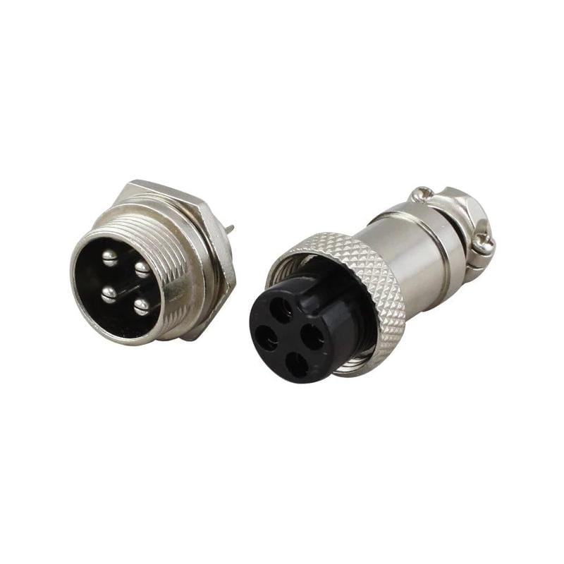 Connecteur Aviation GX16 4Pin Male+Femelle DIDACTICO TUNISIE