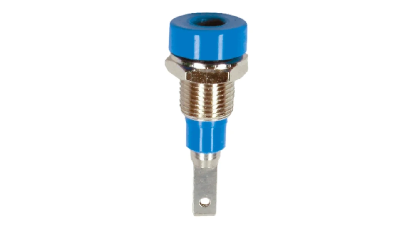 Connecteur Femelle De Fiche Banane 2 Mm Bleu