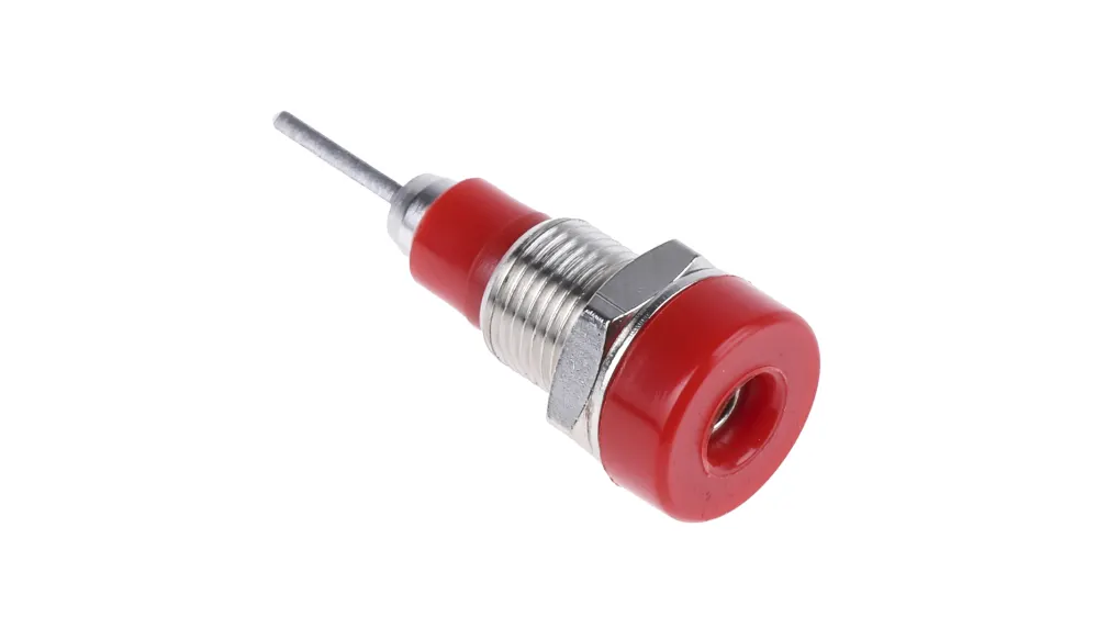 Connecteur Femelle de fiche banane 2 mm rouge