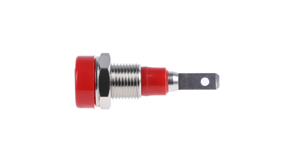 Second image of Connecteur Femelle de fiche banane 2 mm rouge