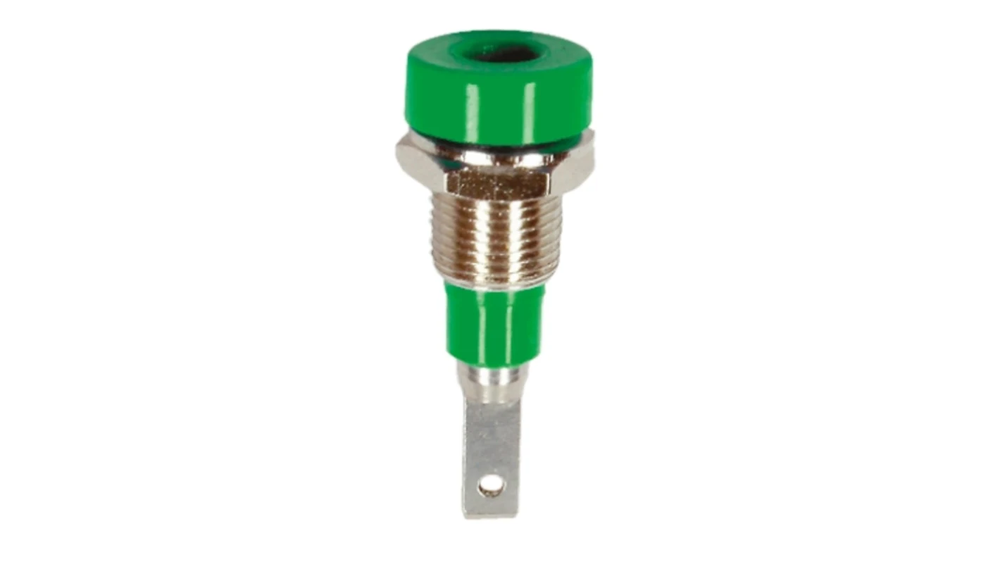 Connecteur Femelle de fiche banane 2 mm vert