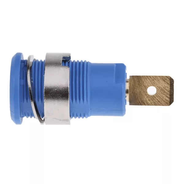 Second image of Connecteur isolé Femelle de fiche banane 4 mm bleu 3266