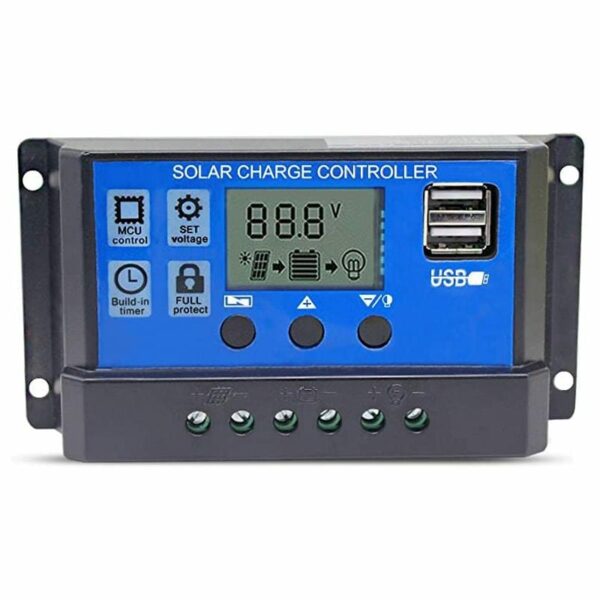 Contrôleur de charge solaire PWM 12V/24V 40A