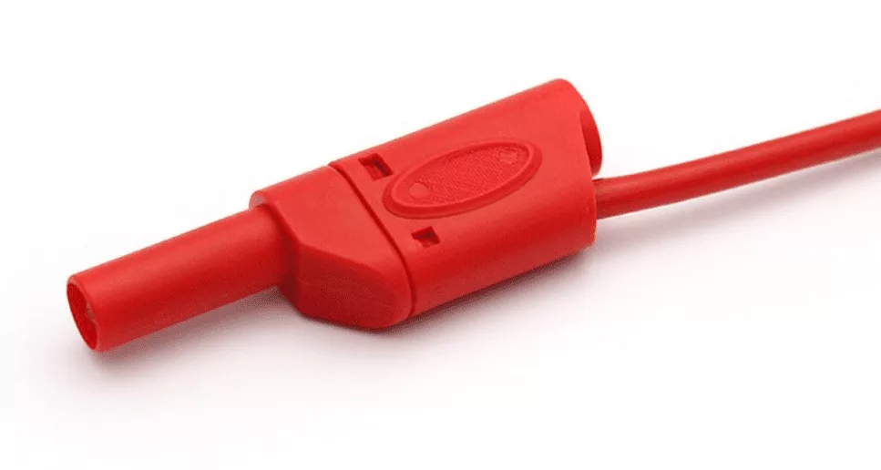 Second image of Cordon banane-banane 4mm Rouge Isolation 1 mètre