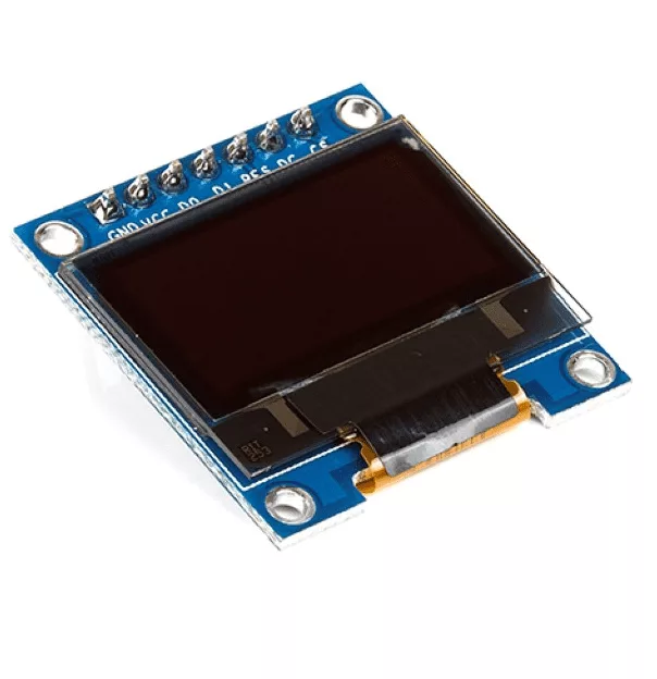 Ecran OLED Bleu 0.96 + SPI 7 Pin (avec VCC GND)