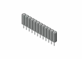 Second image of Barrette 1x40Pin Femelle rond 2.54mm