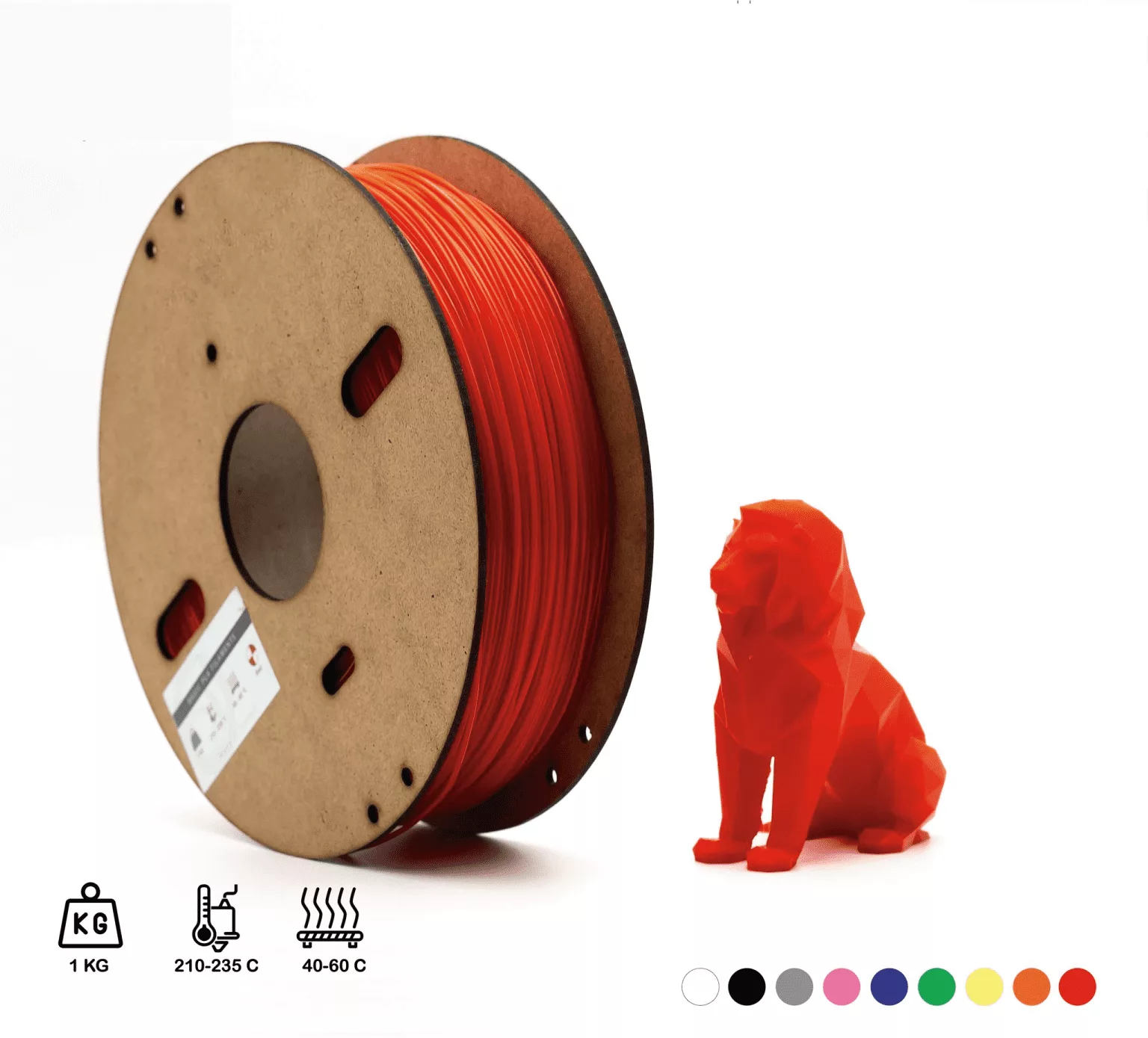 Filament 3D ABS ROUGE 1.75mm