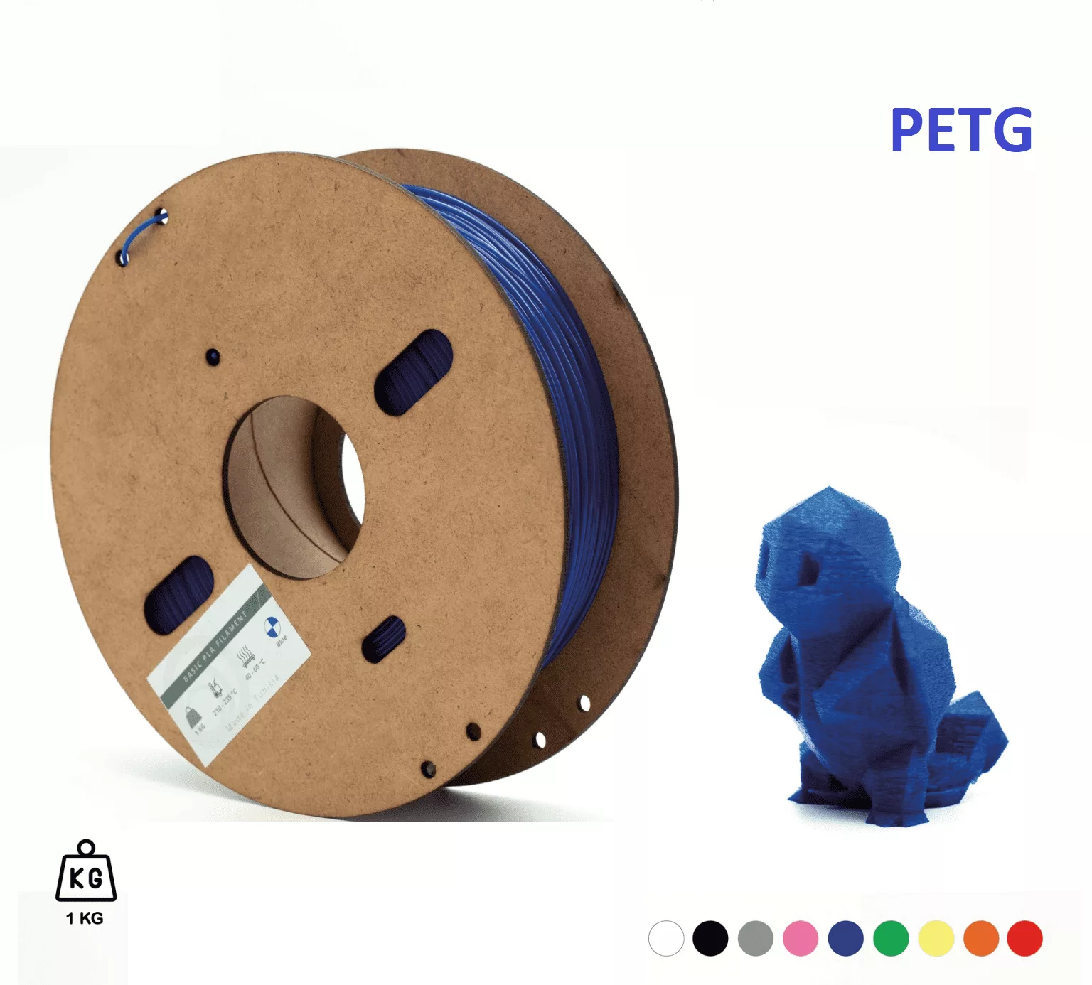 Filament 3D PETG BLEU 1.75mm